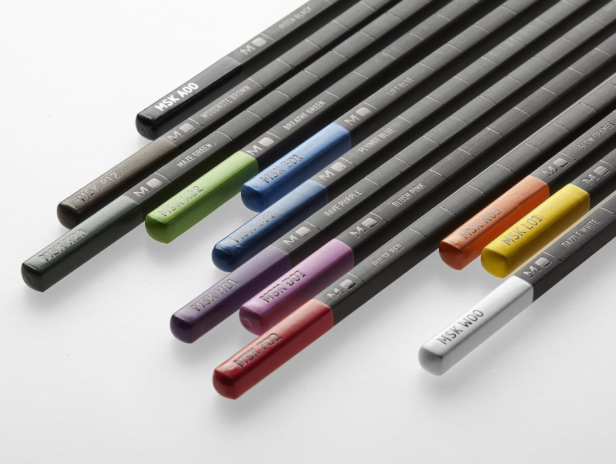 Astuccio metallo da 12 matite colorate acquerellabili