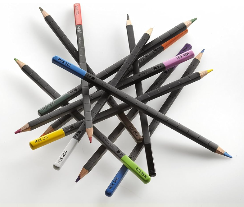 Astuccio metallo da 12 matite colorate acquerellabili