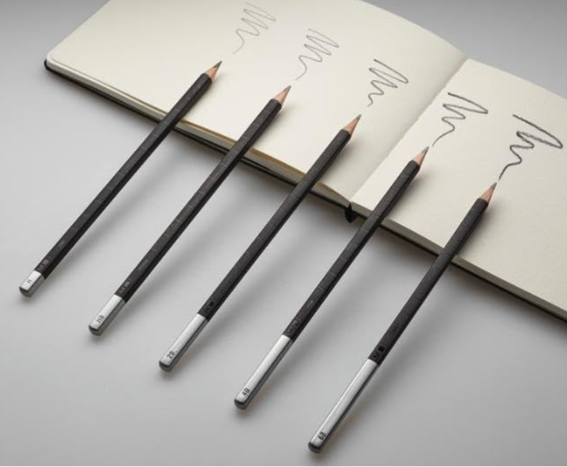 Astuccio metallo Set 5 matite da disegno