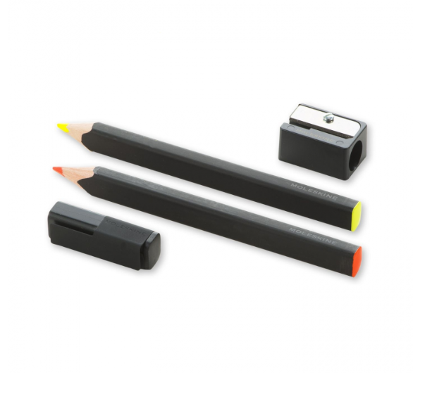 Set Matite Fluo Evidenziatori + temperino