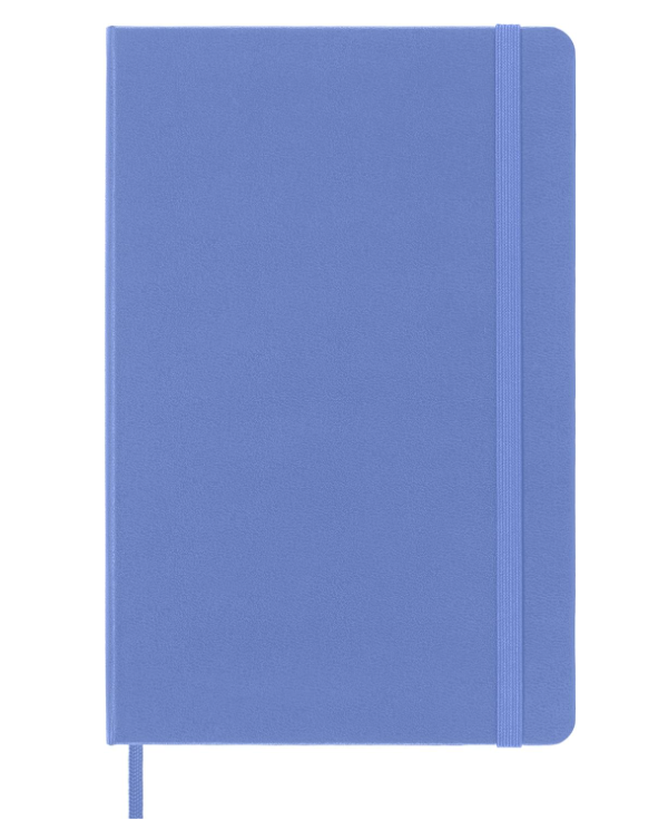 Taccuino Large Rigido Pagina Bianca Blu Ortensia