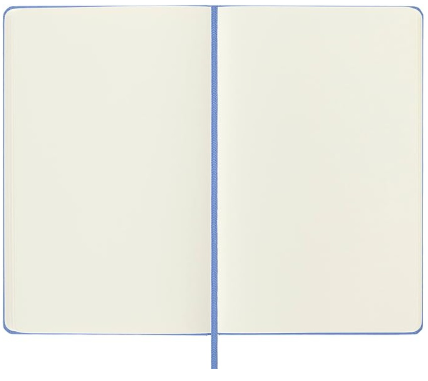 Taccuino Large Rigido Pagina Bianca Blu Ortensia