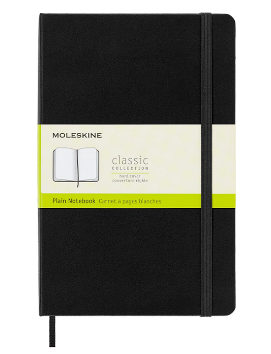 Taccuino Large Rigido Pagina Bianca Nero