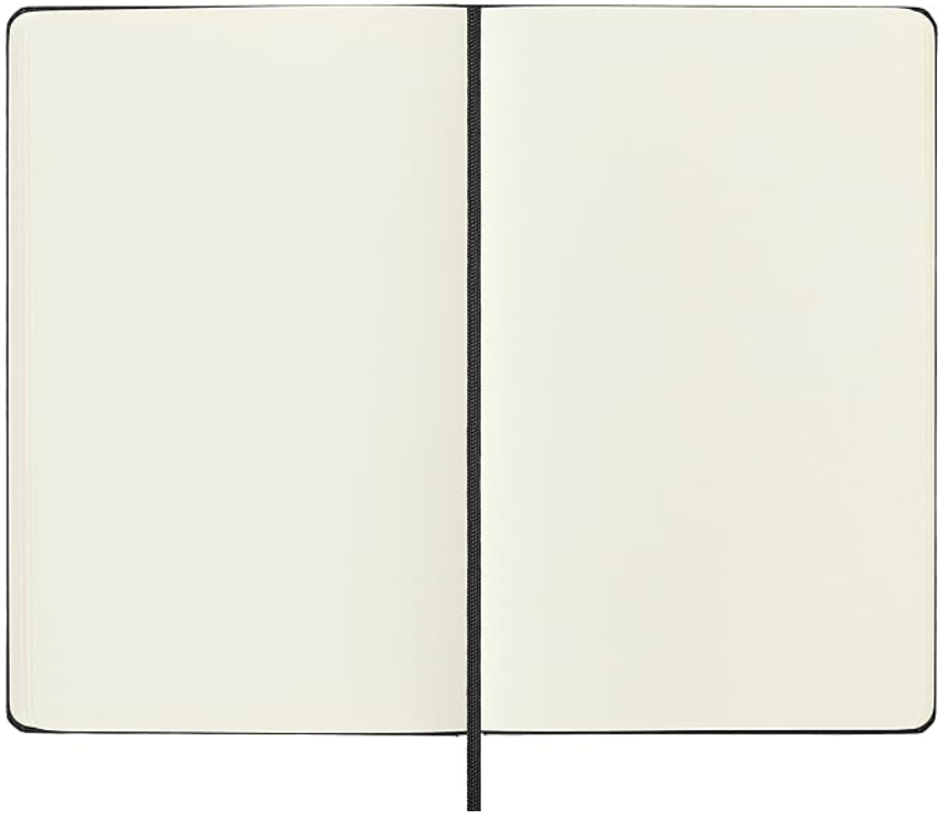 Taccuino Large Rigido Pagina Bianca Nero