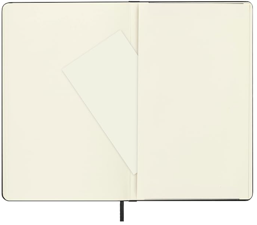 Taccuino Large Rigido Pagina Bianca Nero