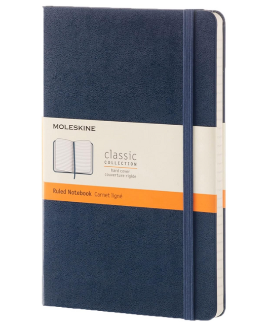 Taccuino Large Rigido Pagina Rigata Blu Zaffiro