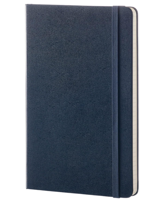 Taccuino Large Rigido Pagina Rigata Blu Zaffiro