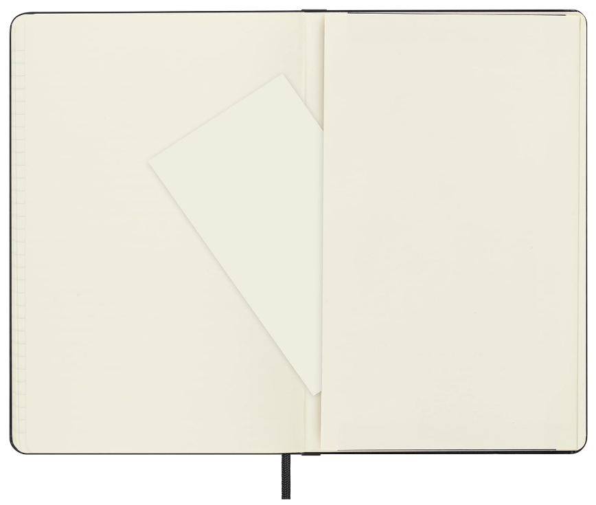 Taccuino Large Rigido Pagina Rigata Nero