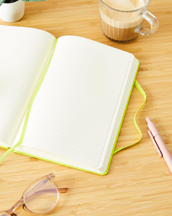 Taccuino Large Rigido Pagina Rigata Verde Lime