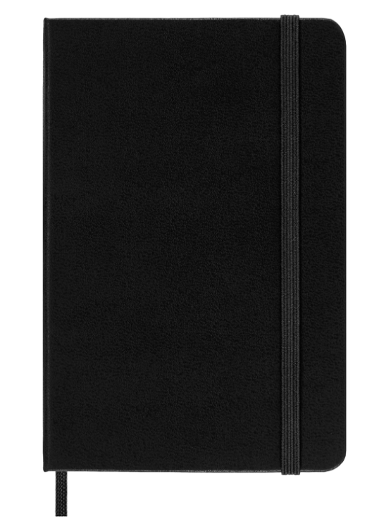 Taccuino Pocket Rigido Pagina Bianca Nero