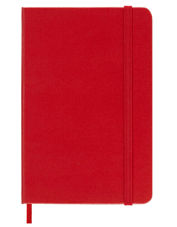 Taccuino Pocket Rigido Pagina Bianca Rosso