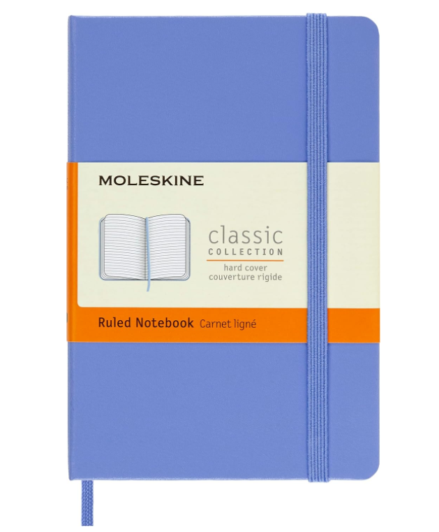 Taccuino Pocket Rigido Pagina Rigata Blu Ortensia