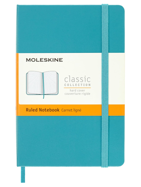 Taccuino Pocket Rigido Pagina Rigata Blu Reef