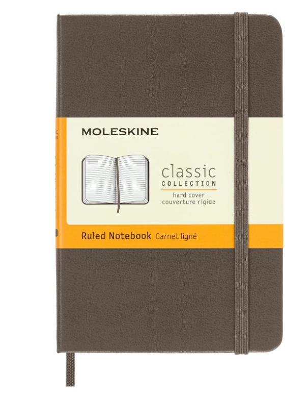 Taccuino Pocket Rigido Pagina Rigata Marrone