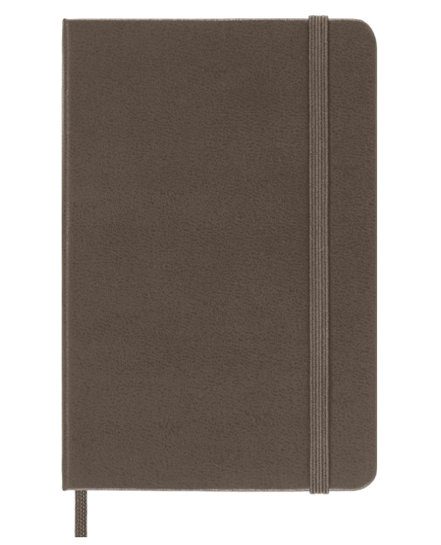 Taccuino Pocket Rigido Pagina Rigata Marrone