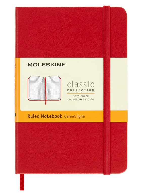 Taccuino Pocket Rigido Pagina Rigata Rosso