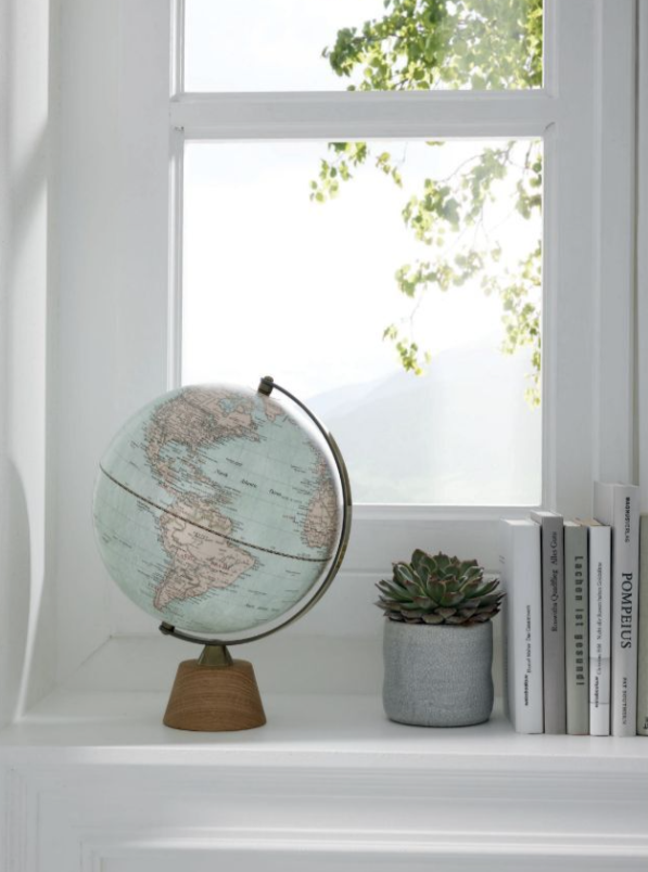 Mappamondo Base Legno Ariane Antique