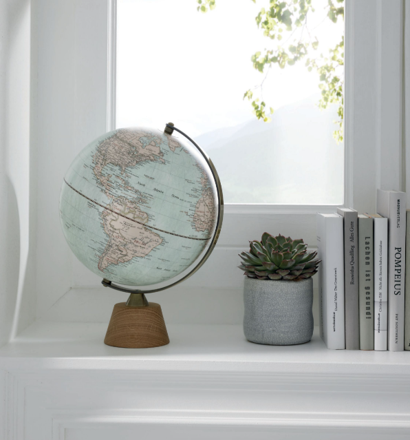 Mappamondo Base Legno Ariane Antique