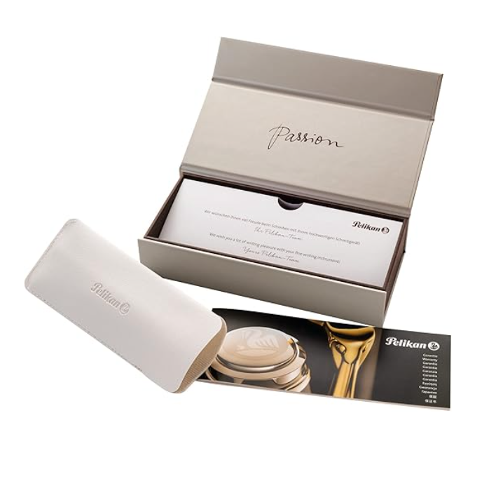 Penna Stilografica  M200 Green Marbled M Gift Set