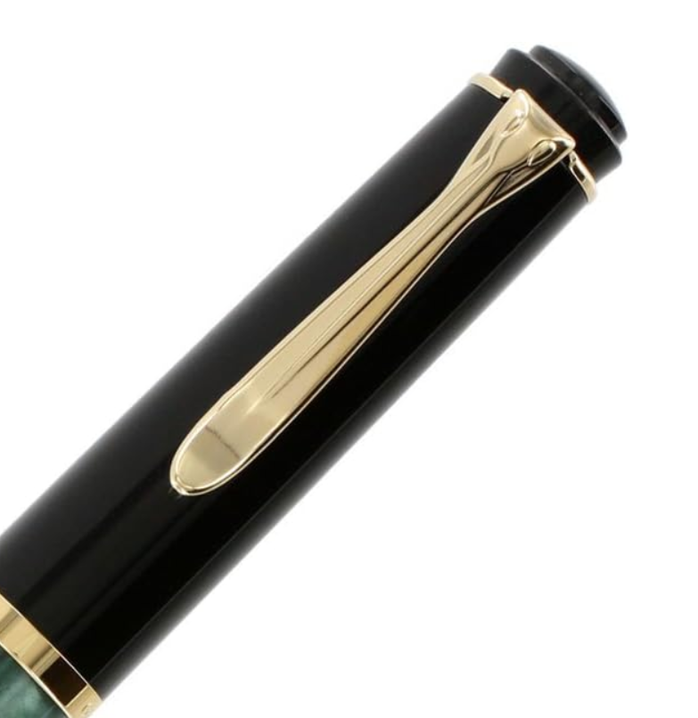 Penna Stilografica M200 Green Marbled M Gift Set