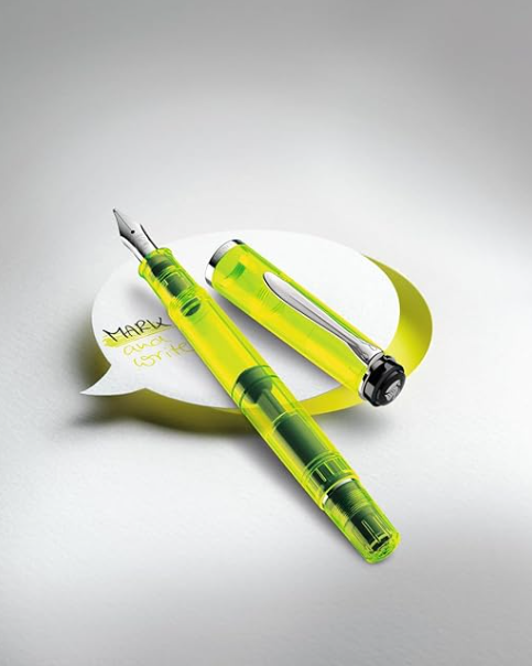 Penna Stilografica 205 Duo Highlighter Neon Yellow + inchiostro fluo Gift Set