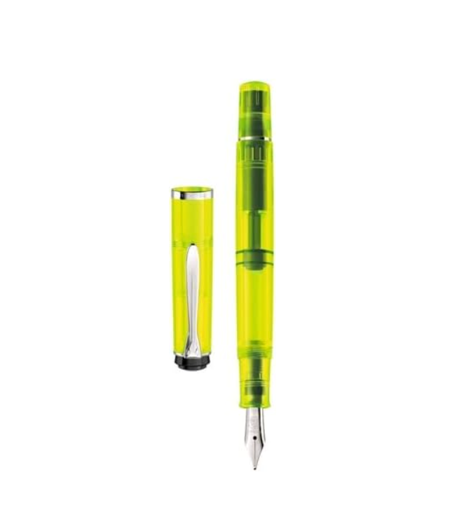 Penna Stilografica 205 Duo Highlighter Neon Yellow + inchiostro fluo Gift Set
