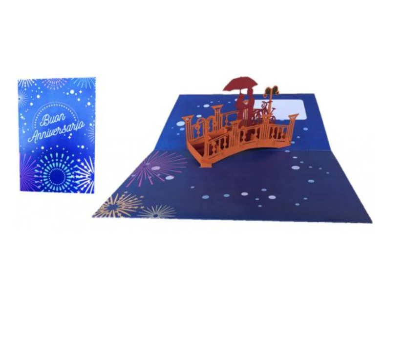 Biglietto Augurale Origami Anniversario