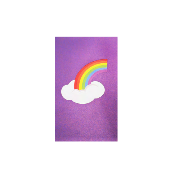 Biglietto Augurale Origami Arcobaleno