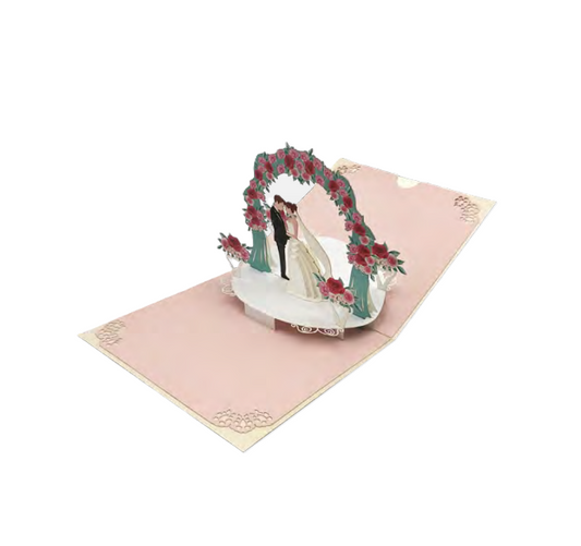 Biglietto Augurale Pop-Up Matrimonio Altare