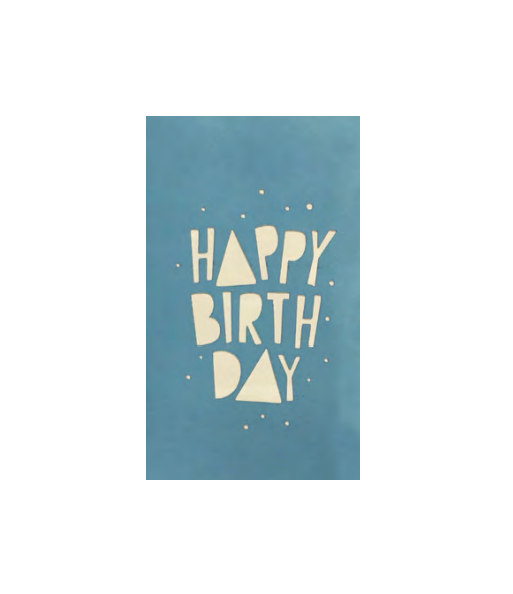 Biglietto Augurale Origami Pacco regalo Palloncini