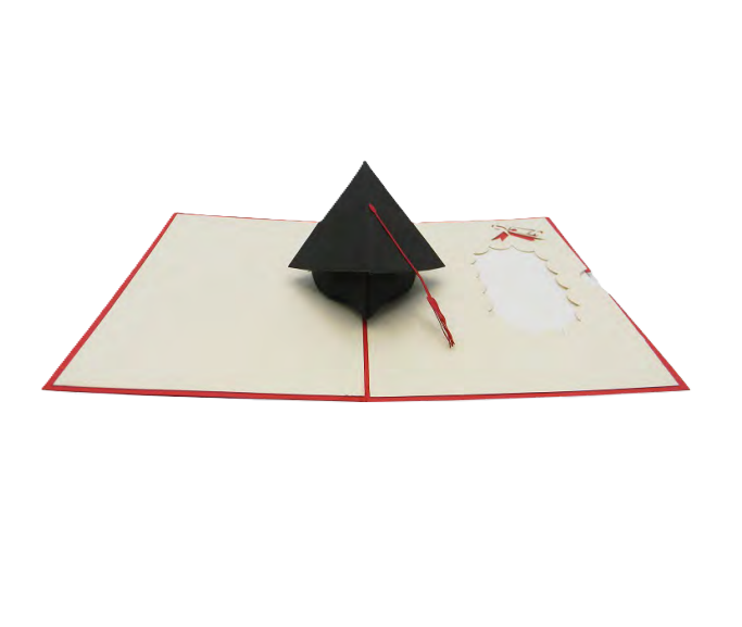 Biglietto Augurale Origami Laurea Tocco