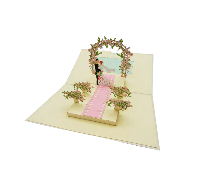 Biglietto Augurale Origami Matrimonio Navata