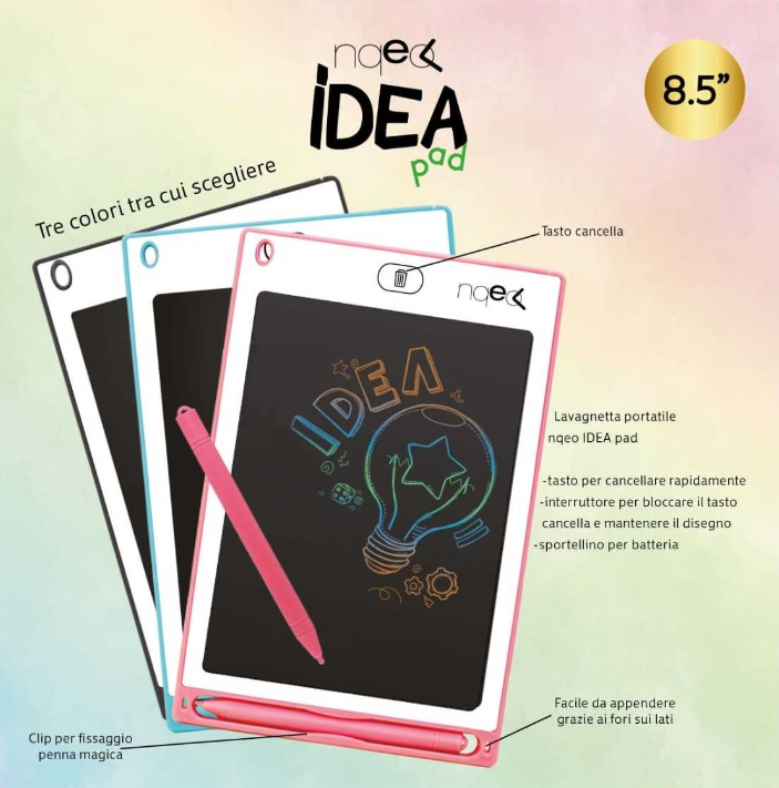 Lavagna da disegno elettronica Cancella e riscrivi