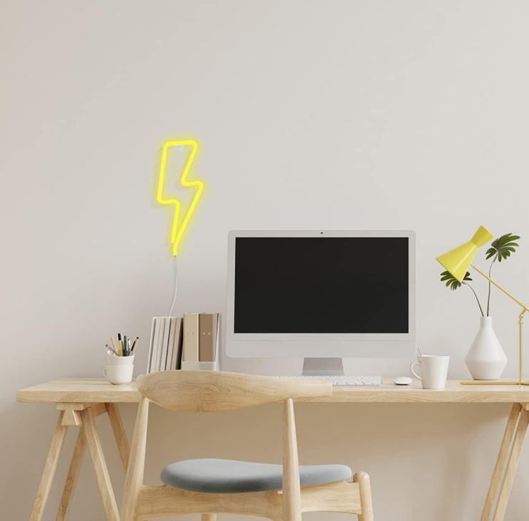 Lampada da parete Neon Led Fulmine