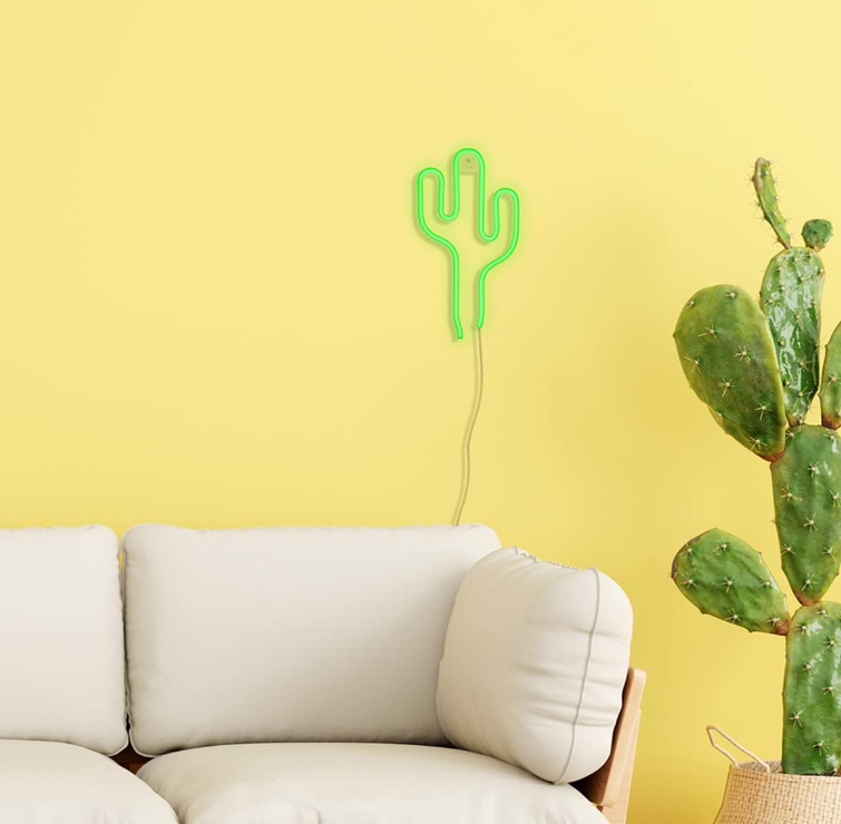 Lampada da parete Neon Led Cactus