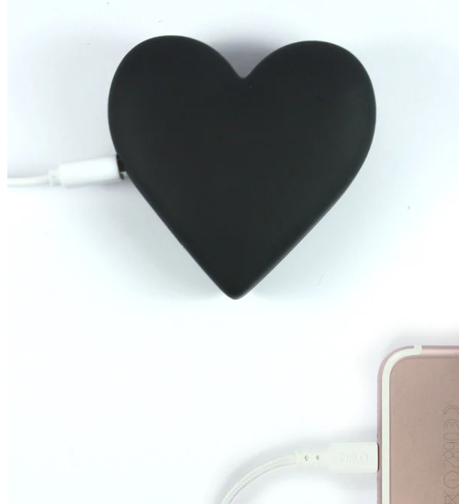 Power Bank 4500 mAh a forma di Cuore Nero