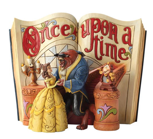 Statuetta Belle E La Bestia Storybook Disney Traditions Jim Shore