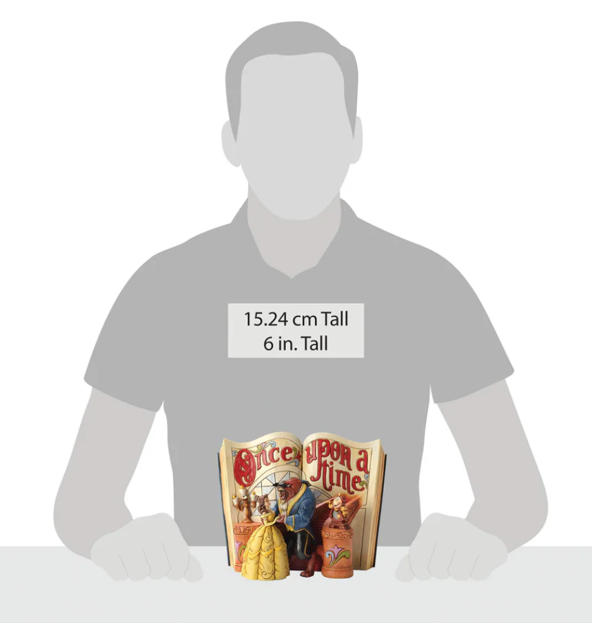 Statuetta Belle E La Bestia Storybook Disney Traditions Jim Shore