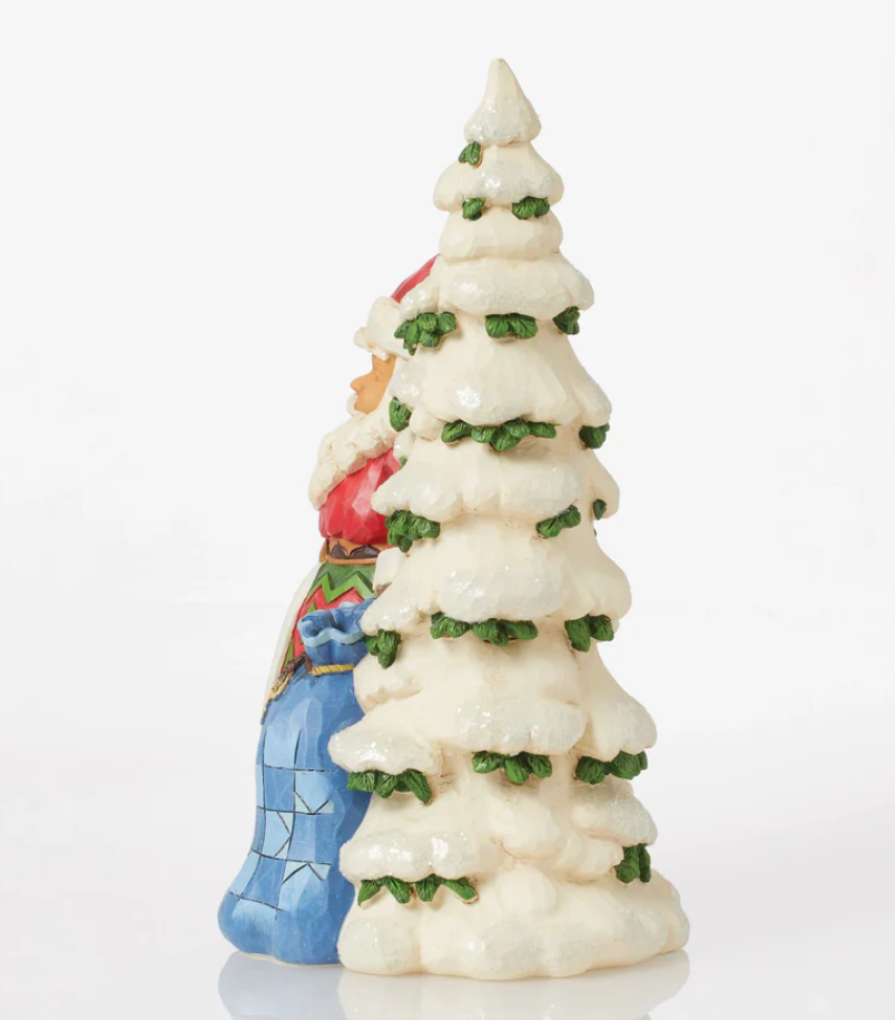 Statuetta Babbo Natale Con L'albero - Jim Shore Heartwood Creek