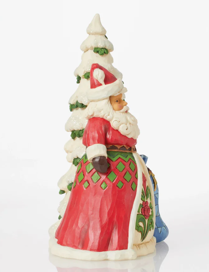 Statuetta Babbo Natale Con L'albero - Jim Shore Heartwood Creek