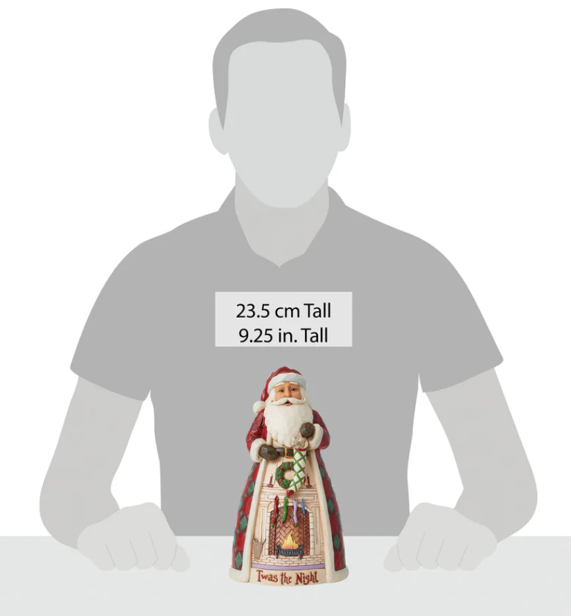 Statuetta Babbo Natale - Camino Vigilia Di Natale - Jim Shore