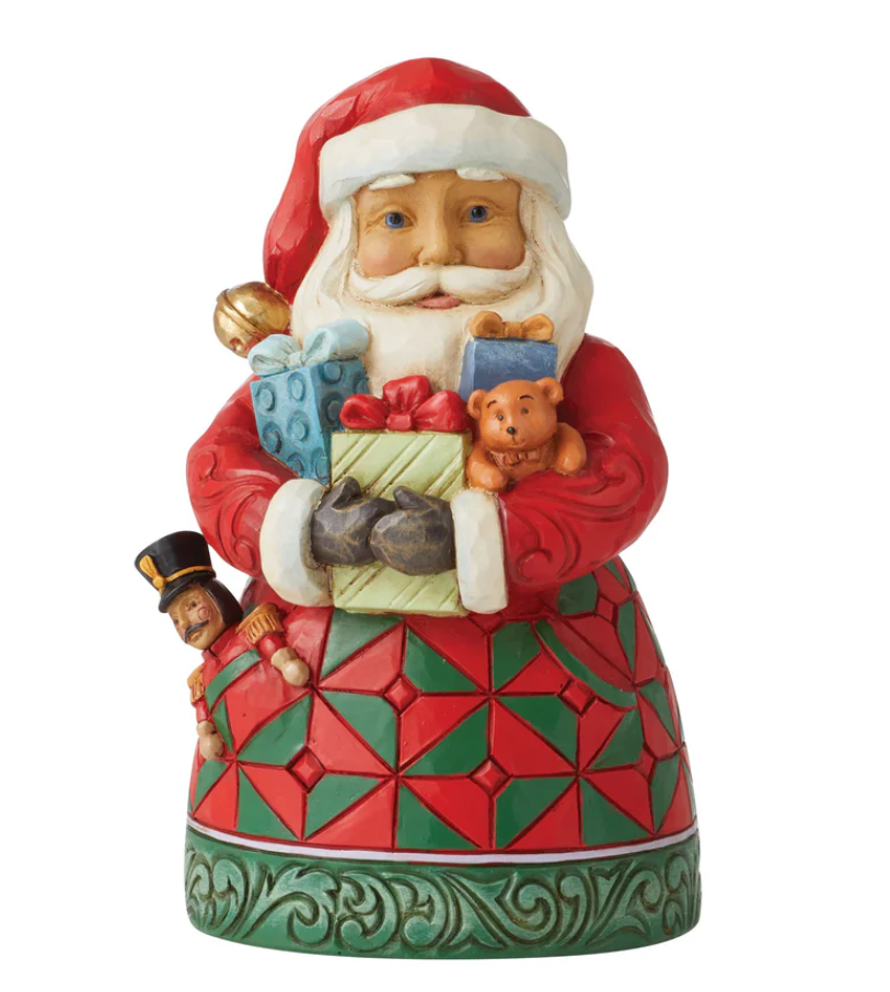 Babbo Natale Con Le Braccia Piene Di Regali Jim Shore