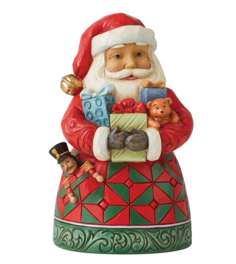 Babbo Natale Con Le Braccia Piene Di Regali Jim Shore