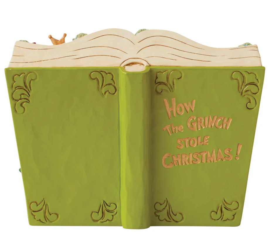 Statuetta Strorybook Il Grinch Ruba I Regali - Jim Shore Grinch