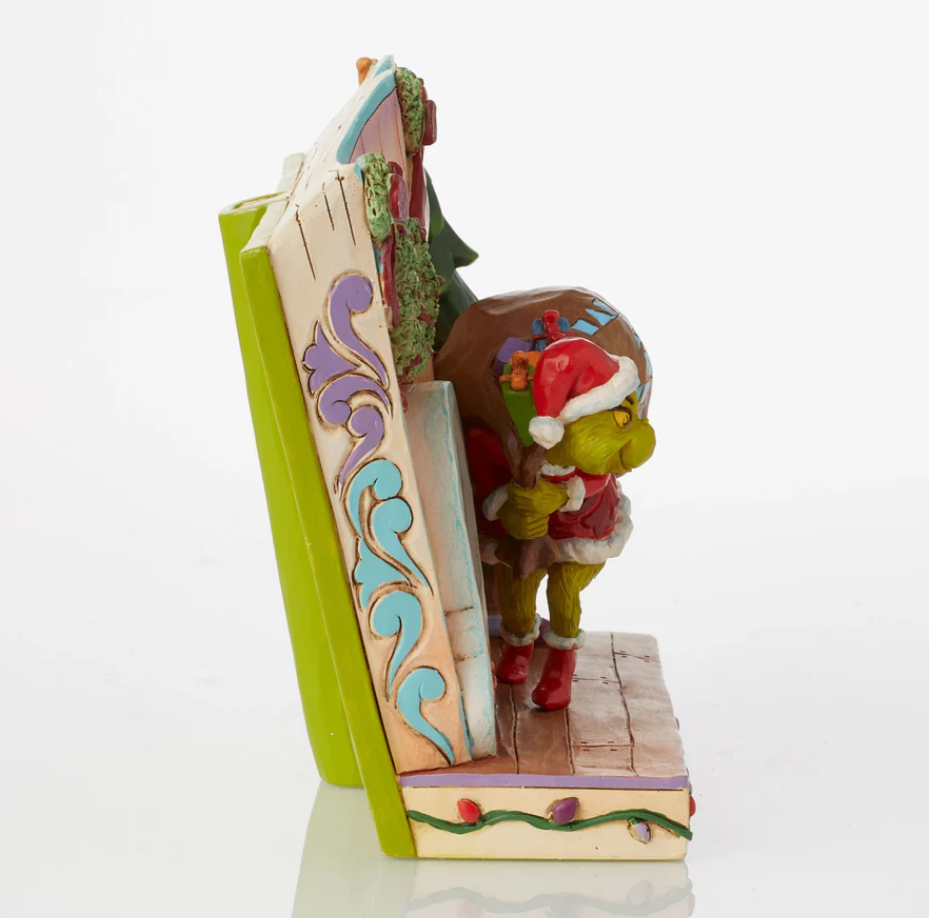 Statuetta Strorybook Il Grinch Ruba I Regali - Jim Shore Grinch