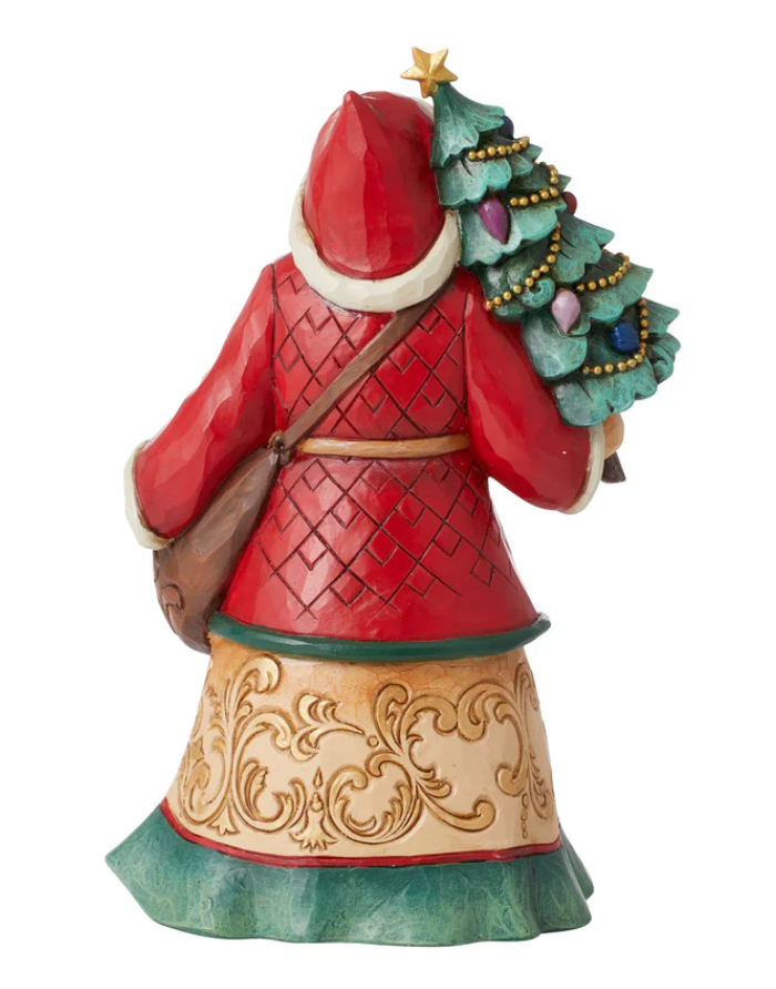 Statuetta Babbo Natale Con Giocattoli Jim Shore Heartwood Creek