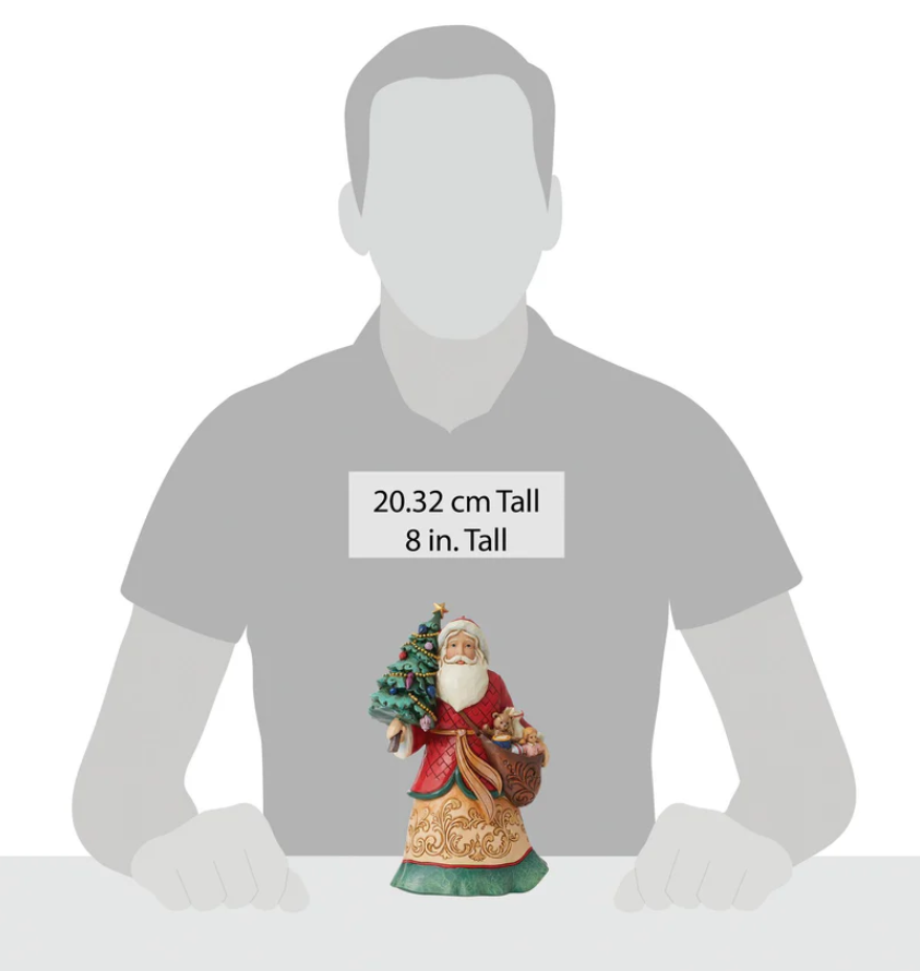Statuetta Babbo Natale Con Giocattoli Jim Shore Heartwood Creek