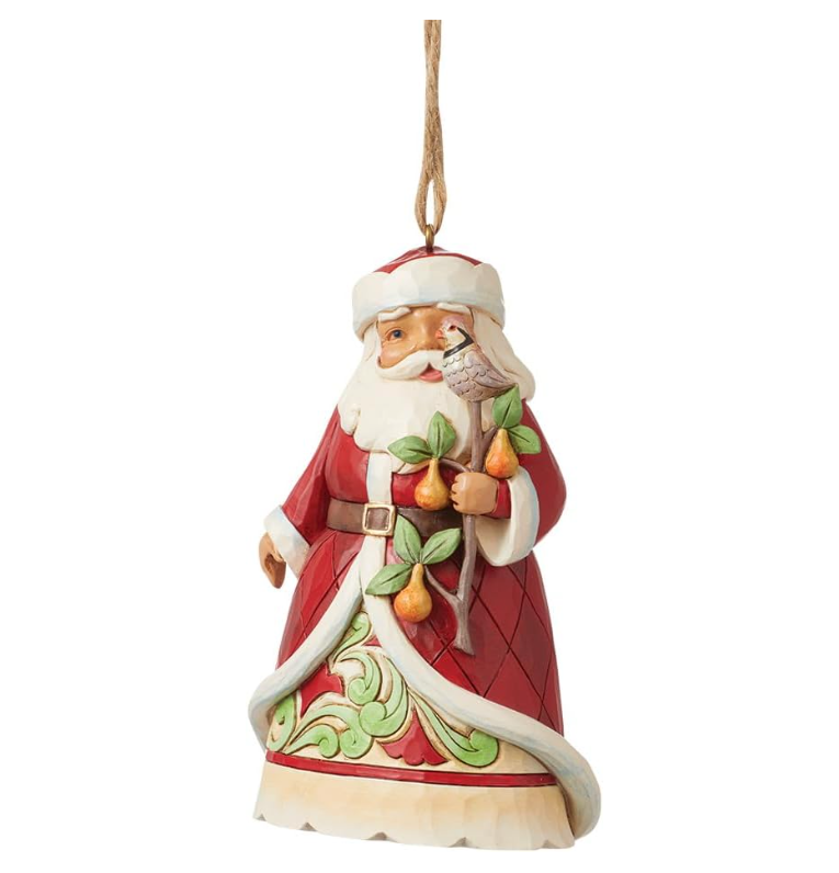 Statuetta Addobbo Babbo Natale Jim Shore Heartwood Creek