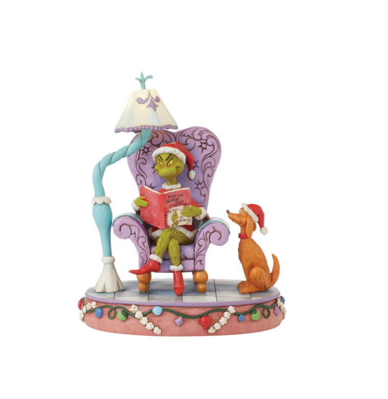 Statuetta Edizione Limitata Grinch Sulla Poltrona Che Legge