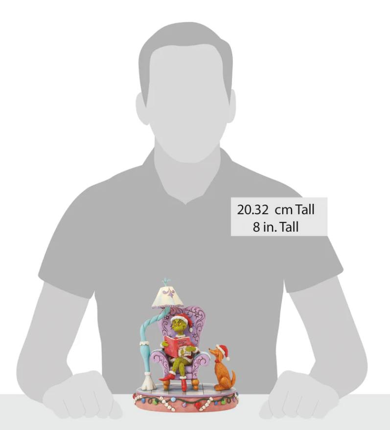 Statuetta Edizione Limitata Grinch Sulla Poltrona Che Legge